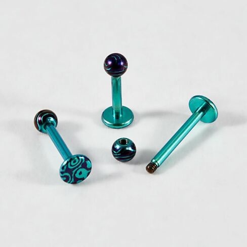 3Pcs 16G G23 Titanium Labret Monroe Lip Rings Colorful Small Ball Conch Helix Tragus Cartilage Flat Back Earrings Studs Hypoallergenic Body Piercing Jewelry 6/8/10mm in Saudi Arabia
