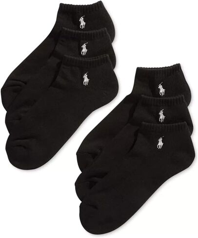 جوارب رياضية كلاسيكية للرجال من Polo Ralph Lauren مكونة من 6 أزواج (أسود) مكونة من 6 جوارب للرجال in Saudi Arabia