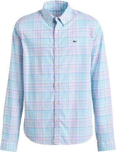 قميص أداء منقوش بوزن الريش للأولاد من Vineyard Vines للأولاد من Parrotfish in Saudi Arabia