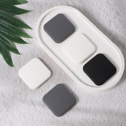6 Pcs Door Stopper Wall Protector, Silicone Door Knob Wall Protector Self-Adhesive Doors Handle Stopper for Home, Office White, Gray, Black in Saudi Arabia