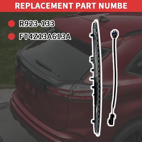 923-133 LED ضوء الفرامل الثالث متوافق مع 2015-2024 Ford Edge 3rd ضوء الفرامل تجميع ضوء الفرامل استبدال FT4Z13A613A 923133 in Kuwait