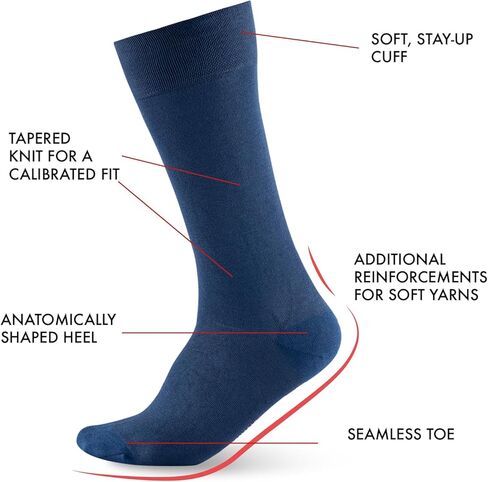 Marcoliani Milano Mens Dress Socks - Classic Plain Colors | Fresh of Modal in Saudi Arabia