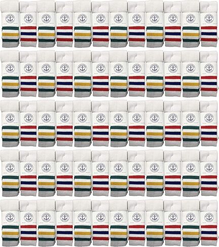 Yacht & Smith Old School Retro Striped Cotton Tube Socks Wholesale Bulk Cotton Sport Socks in Saudi Arabia