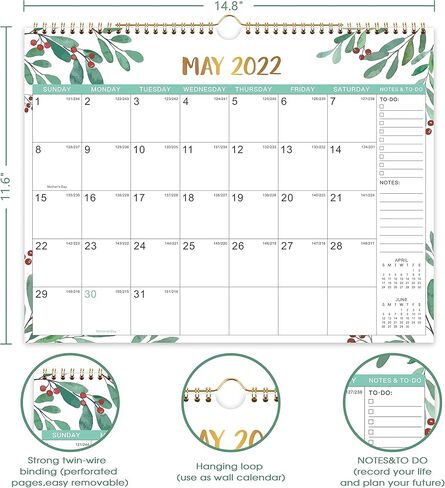 Large Dry Erase Calendar for Wall - Undated 3 Month Wall Calendar, 28" x 40", Erasable & Reusable Laminated White Board Calendar in Kuwait