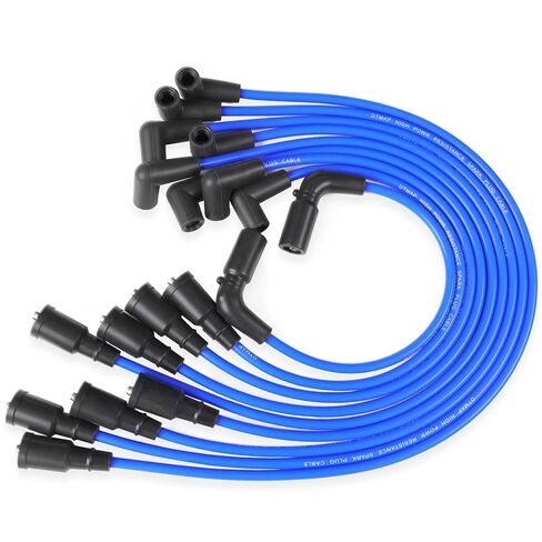 Spark Plug Wires Set Compatible with Chevy Suburban C1500/K1500 Express1500/2500/3500 Tahoe ;GMC Yukon C1500/K1500 Savana G1500/G2500/G3500; Escalade V8 5.0L 5.7L 1996-2002 9718Q in Kuwait