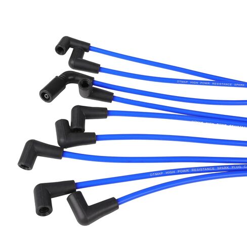 Spark Plug Wires Set Compatible with Chevy Suburban C1500/K1500 Express1500/2500/3500 Tahoe ;GMC Yukon C1500/K1500 Savana G1500/G2500/G3500; Escalade V8 5.0L 5.7L 1996-2002 9718Q in Kuwait