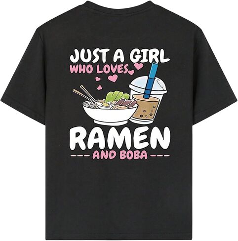 SweatyRocks Girl's Casual Graphic Tees Short Sleeve Summer Crewneck Cute T Shirts in Saudi Arabia