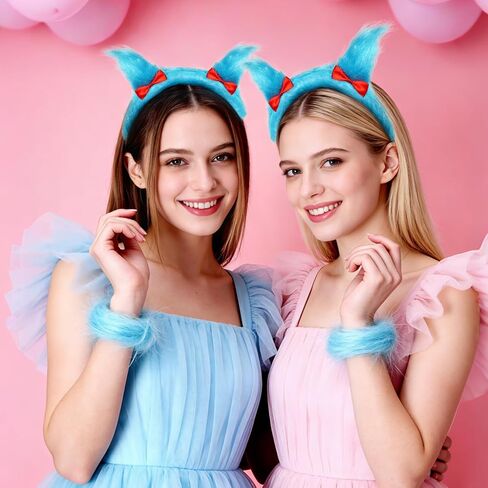 baotongle 8pcs Tulle Tutu Costume Set Include Tulle Tutu Skirt Headband Striped Leg Warmmer Arm Warmer Gloves Fur Wrist Cuff or Party Cosplay Halloween in Kuwait