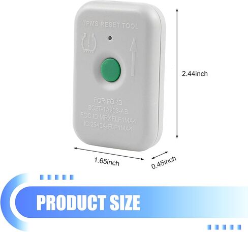 1 PC TPMS19 Tire Pressure Resetter, Fault Diagnosis TPMS Reset Sensor, OEM Part Number 8C2T-1A203-AB, Compatible with Ford F-150 F-250 F-350 F-450 F-550 Edge (White) in Kuwait