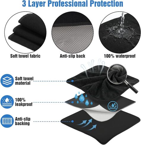 2PCS car seat Cover Non-Slip Universal car seat Towel Front Seats Cars Seats Cover for Front Bucket Seatss Protectors Fronts seatss Covers Waterproof and Sweatproof Fits Cars,SUV,Trucks in Kuwait