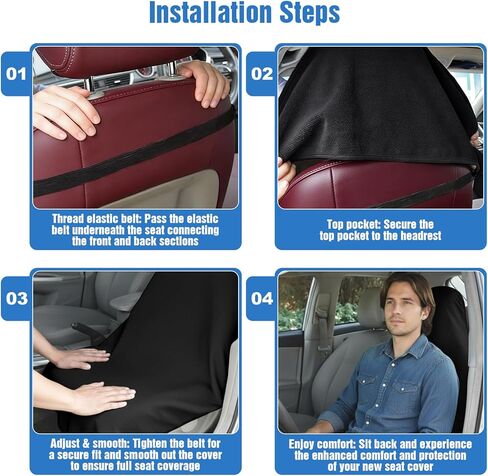 2PCS car seat Cover Non-Slip Universal car seat Towel Front Seats Cars Seats Cover for Front Bucket Seatss Protectors Fronts seatss Covers Waterproof and Sweatproof Fits Cars,SUV,Trucks in Kuwait