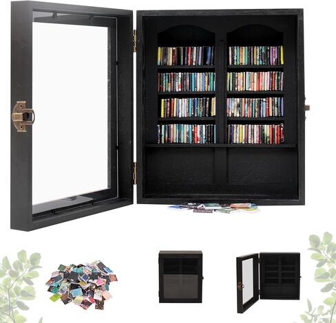 Anxiety Bookshelf, Mini Books Display for Stress Relief, Small Decorative Miniature Library for Book Lovers,Family and Friend Gift (Black) in Saudi Arabia