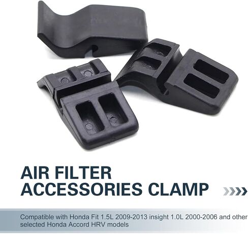 2 PCS Air Cleaner Accessory Clip, Air Filter Housing Buckle, OE #17219-P65-000, for Honda Fit 2009-2020 Insight 2000-2006 Accord 2018-2022 Car Parts (Black) in Kuwait