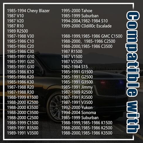 10 قطع مشبك قضيب الباب الخلفي متوافق مع شاحنات GM Chevy GMC 1500 2500 3500 Sonoma C/K Series Pickups 3/16" مشبك التجنيب OEM 15545178 14037239 in Saudi Arabia