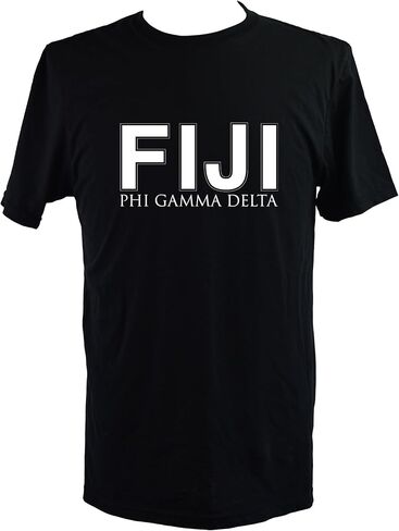 Phi Gamma Delta Fraternity T-Shirt - Varsity Fiji Design, 100% Ring-Spun Cotton Lightweight T-Shirt in Saudi Arabia