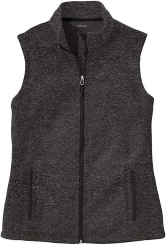 Joe's USA Ladies Sweater Fleece Vest in Sizes XS-4XL in Saudi Arabia