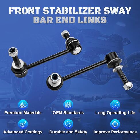 K80946 K80948 Front Sway Bar Stabilizer End Links Compatible with Toyota Tacoma 2005 2006 2007 2008 2009 2010 2011 2012 2013 2014 2015 2016 2017 2018 2019, Set of 2 in Saudi Arabia