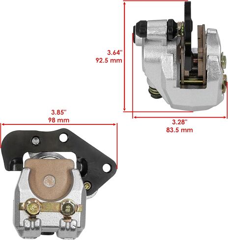 Caltric Front Brake Calipers Compatible with Kawasaki Prairie 360 KVF360 04-13 / Prairie 300 KVF300 400 KVF400 01-02 43080-5136 43080-5135 in Saudi Arabia