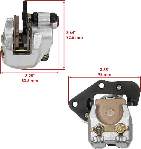 Caltric Front Brake Calipers Compatible with Kawasaki Prairie 360 KVF360 04-13 / Prairie 300 KVF300 400 KVF400 01-02 43080-5136 43080-5135 in Saudi Arabia