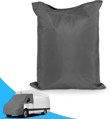 غطاء مظلة للزجاج الأمامي والمحرك متوافق مع 2019-2026 Benz Sprinter، للحماية من الأشعة فوق البنفسجية ودرع الخصوصية، رمادي مع فتحات مرآة in Kuwait