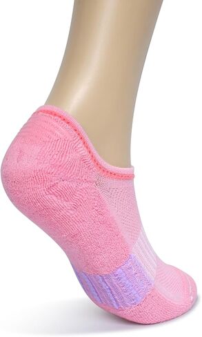 جوارب Henwarry النسائية السميكة ذات القطع المنخفضة من القطن لألعاب القوى الشبكية بدون عرض - 5 أزواج in Kuwait