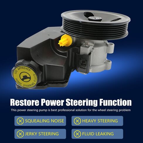 تناسب جيب شيروكي 1996-2001، رانجلر 1997-2003، TJ 1997-2003 4.0L، مضخة توجيه كهربائية مع بكرة، مضخة توجيه هيدروليكية، تحل محل 52087871 86-00274 in Kuwait