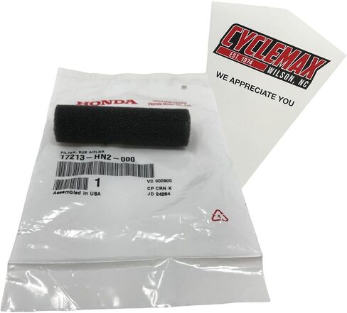 عبوة واحدة متوافقة مع عنصر منظف فلتر الهواء Honda Sub 17213-HN2-000 تحتوي على 17213-HN2-000 وقمع in Saudi Arabia