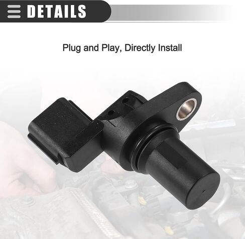 Motoforti CPS Sensor, Engine Camshaft Position Sensor, for Mitsubishi Lancer 2004-2006, ABS, Metal, No.33220-63J10, Black in Saudi Arabia