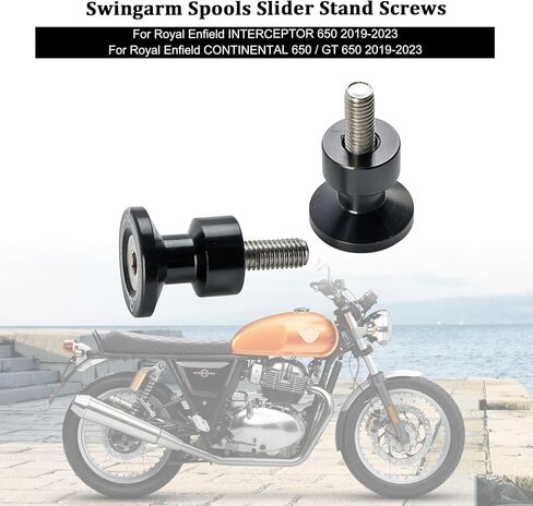 مسامير حامل منزلق بكرات Swingarm مناسبة لـ Royal Enfield INTERCEPTOR 650 2019-2023، CONTINENTAL 650 / GT 650 2019-2023، لـ INDIAN FTR1200 2019-2024، لـ KAWASAKI Z900 2017-2024 in Saudi Arabia