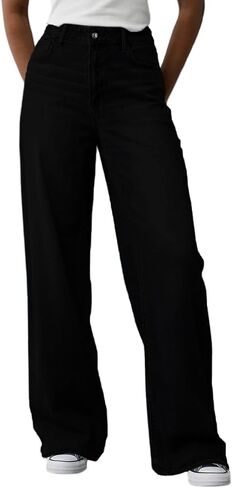 Women's Wide Leg Jeans High Waisted Baggy Straight Leg Loose Stretchy Casual Denim Pants in Saudi Arabia