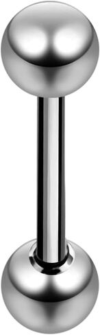 G23 Garde Titanium 14 Gauge Straight Barbell with Ball Tongue Piercing Ring Body jewelry in Saudi Arabia