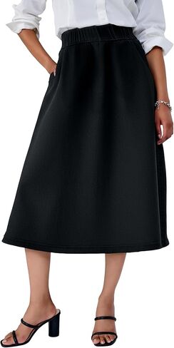 Jessica London Women's Plus Size Comfort Waist Stretch Denim Swing Skirt in Saudi Arabia