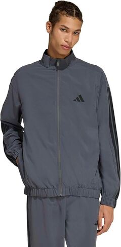 adidas Men's Tricot Regular Fit Track Top, Crystal Linen, X-Large in Saudi Arabia