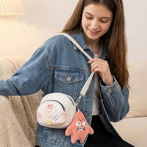 غاضب نجم البحر أفخم قلادة ركل نجم البحر دمية مضحك على ظهره سحر لطيف المدرسية المفاتيح حلية للمراهقين in Kuwait