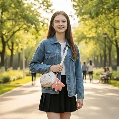 غاضب نجم البحر أفخم قلادة ركل نجم البحر دمية مضحك على ظهره سحر لطيف المدرسية المفاتيح حلية للمراهقين in Kuwait