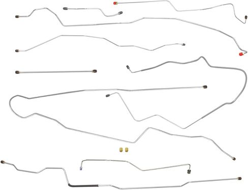 Inline Tube Compatible with 1999-03 Ford F250 F350 2wd Or 4wd Ext Or Crew Cab Long Bed Rear ABS Complete Brake Line Kit 8pc Stainless in Saudi Arabia