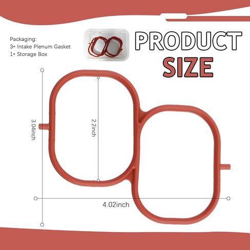 3PCS Silicone Intakes Plenum Gasket,Professional Intake Gasket Compatiable with Lexus ES350 RX350,Toyota Camry RAV4,OEM#037-4886 Intake Manifold Gaskets Set Car Accessories in Kuwait