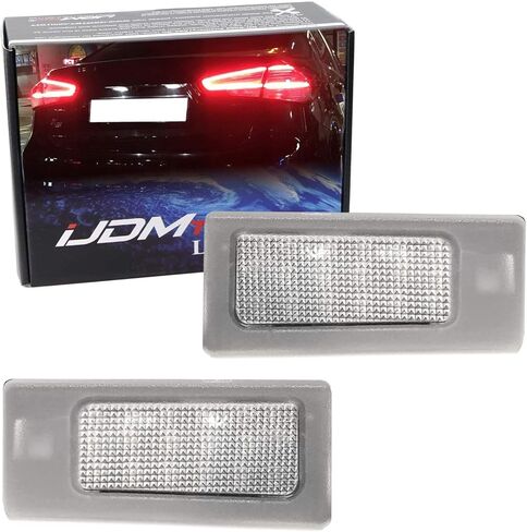 مجموعة إضاءة لوحة ترخيص LED كاملة 3 وات من iJDMTOY OEM-Fit متوافقة مع 2011-16 Hyundai Elantra Sedan و11-18 Kia Forte Sedan، مدعومة بـ 18-SMD Xenon White LED in Kuwait