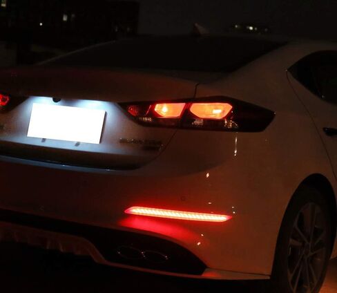 مجموعة إضاءة لوحة ترخيص LED كاملة 3 وات من iJDMTOY OEM-Fit متوافقة مع 2011-16 Hyundai Elantra Sedan و11-18 Kia Forte Sedan، مدعومة بـ 18-SMD Xenon White LED in Kuwait