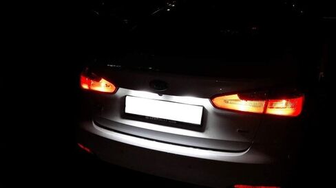 مجموعة إضاءة لوحة ترخيص LED كاملة 3 وات من iJDMTOY OEM-Fit متوافقة مع 2011-16 Hyundai Elantra Sedan و11-18 Kia Forte Sedan، مدعومة بـ 18-SMD Xenon White LED in Kuwait