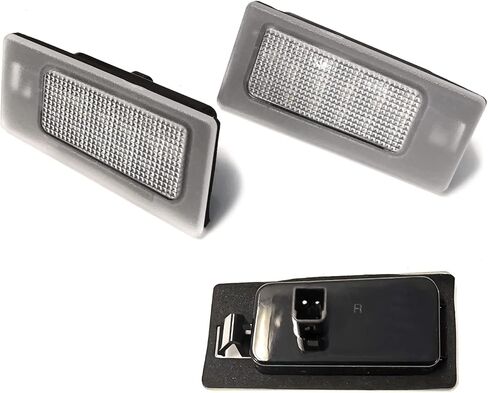 مجموعة إضاءة لوحة ترخيص LED كاملة 3 وات من iJDMTOY OEM-Fit متوافقة مع 2011-16 Hyundai Elantra Sedan و11-18 Kia Forte Sedan، مدعومة بـ 18-SMD Xenon White LED in Kuwait