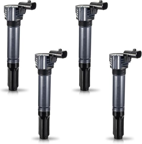 ENA Set of 4 Ignition Coil Pack 1.4 Compatible with Fiat 2012 2013 2014 2015 2016 2017 500 L4 1.4L Coils Replacement for UF649 C1815 68070492AB 68070492AD 68070492AC in Kuwait