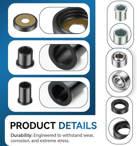 2x Rear Upper+Lower A-arm Bushing Shaft Kit for Honda Rincon 650 680 TRX650 TRX680 2003-2014 in Saudi Arabia