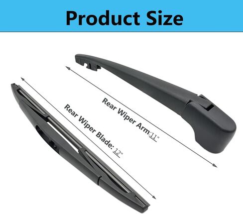 Rear Wiper Blade Arm Set Replacement for BMW X5 F15 2014-2018 Back Glass Wipers, Factory OE Style Rear Windshield Wiper Arm & Wiper Blade 61627294431 in Saudi Arabia