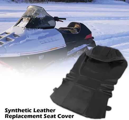 CHEDA Black Synthetic Leather Seat Cover Compatible with Polaris Indy XC500/600/700 1996 1997 1998 1999 2000 2001 2002 2003 in Saudi Arabia