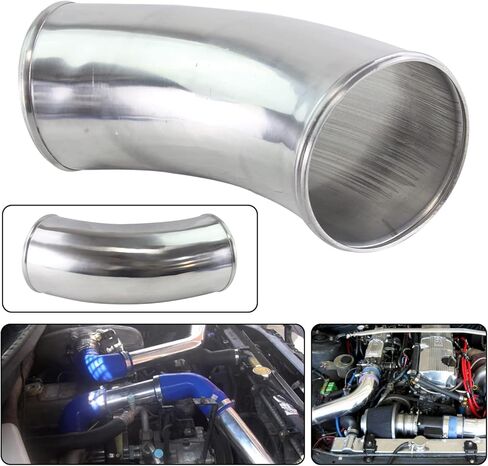 45 درجة 127 مللي متر 5 بوصة من الألومنيوم المبرد مدخل الأنابيب أنبوب خرطوم in Kuwait