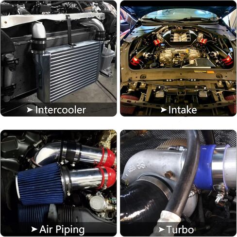 45 درجة 127 مللي متر 5 بوصة من الألومنيوم المبرد مدخل الأنابيب أنبوب خرطوم in Kuwait