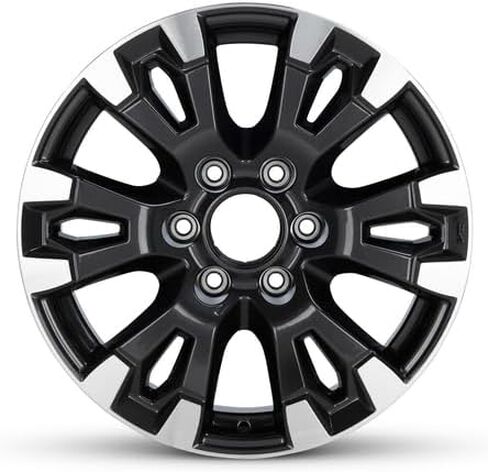18x8 inch OEM Direct Replacement Aluminum Wheel for 2017–2024 Nissan Titan 6-139.7mm Dark Charcoal 18 in Rim 40300EZ40C in Saudi Arabia