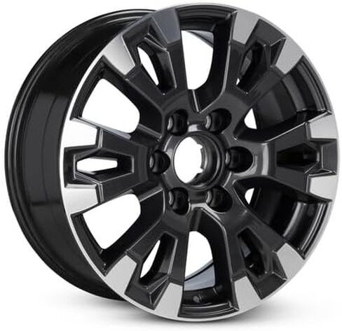 18x8 inch OEM Direct Replacement Aluminum Wheel for 2017–2024 Nissan Titan 6-139.7mm Dark Charcoal 18 in Rim 40300EZ40C in Saudi Arabia