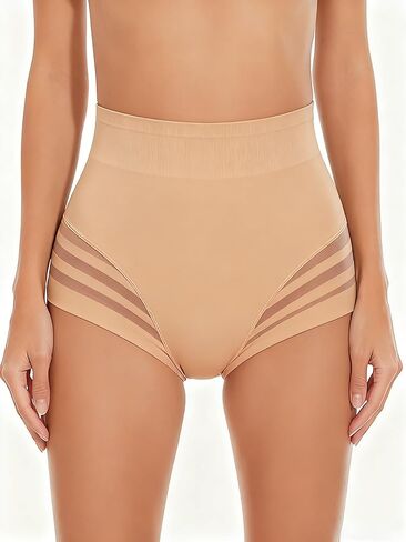 Women's High-waist Striped Lace Sexy Underwear, Highly Elastic, Tummy Control Breathable, Fashionable And Versatile in Saudi Arabia